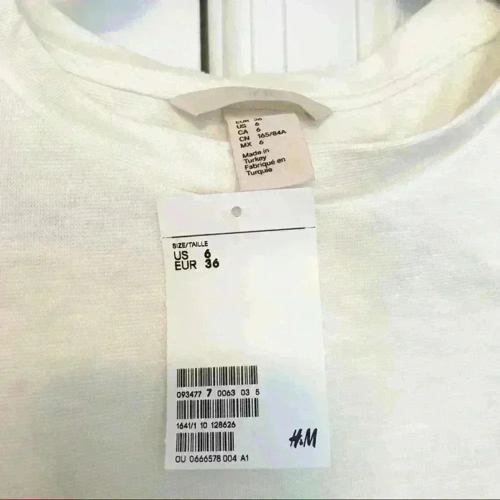 H&M White Flounced Dress - Picture 7 of 8
